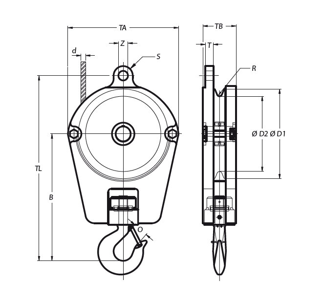Single Sheave Crane Blocks Mennens Belgium